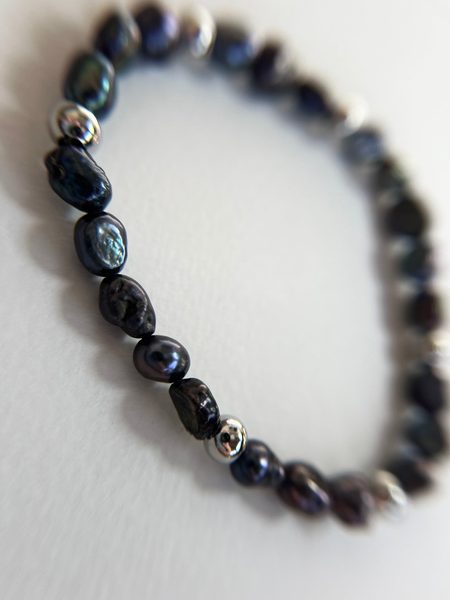 Tao Bracelet | Black Pearls