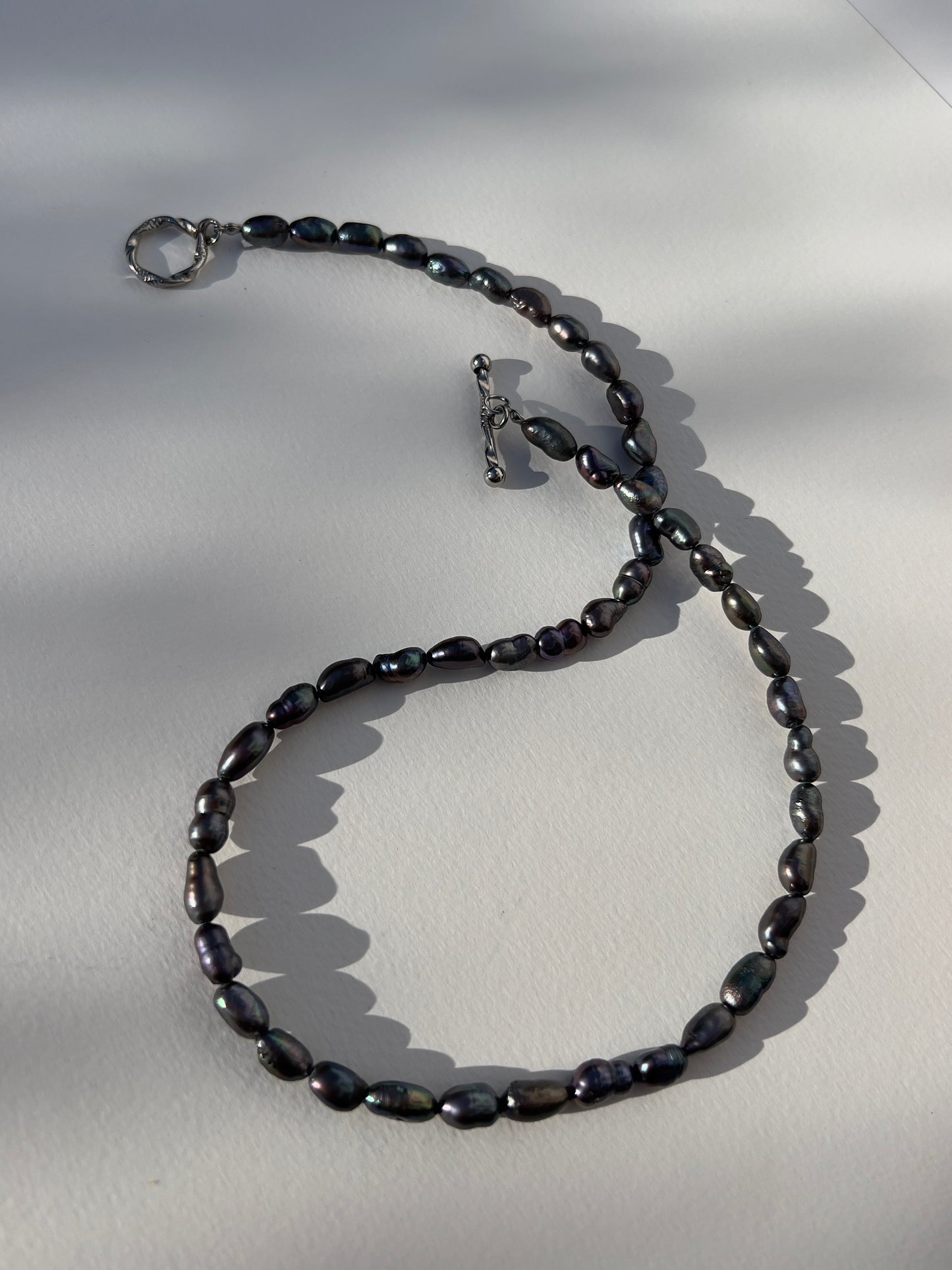 Tao Necklace | Black Pearls